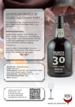 Quinta da Devesa 30 Years old Tawny Port - 5600346140139
