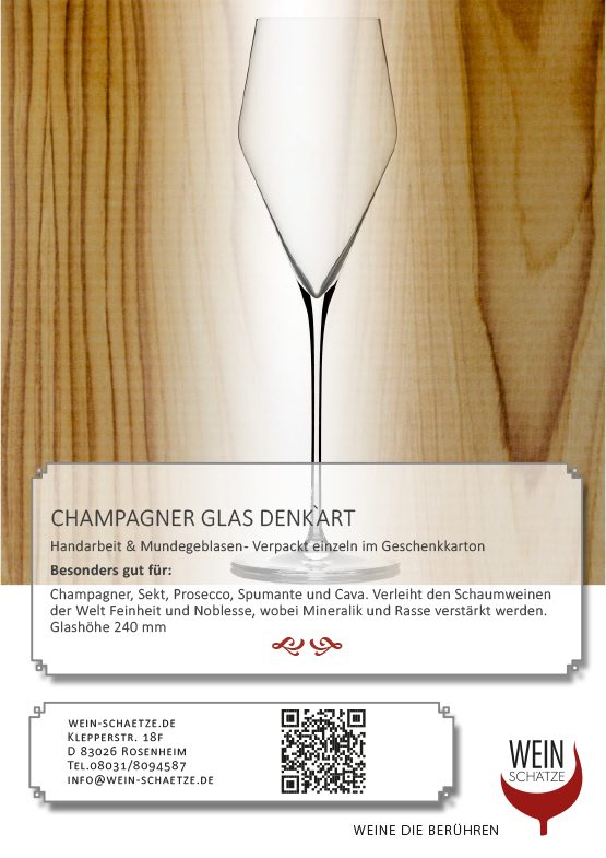 Champagner Glas Denk`Art